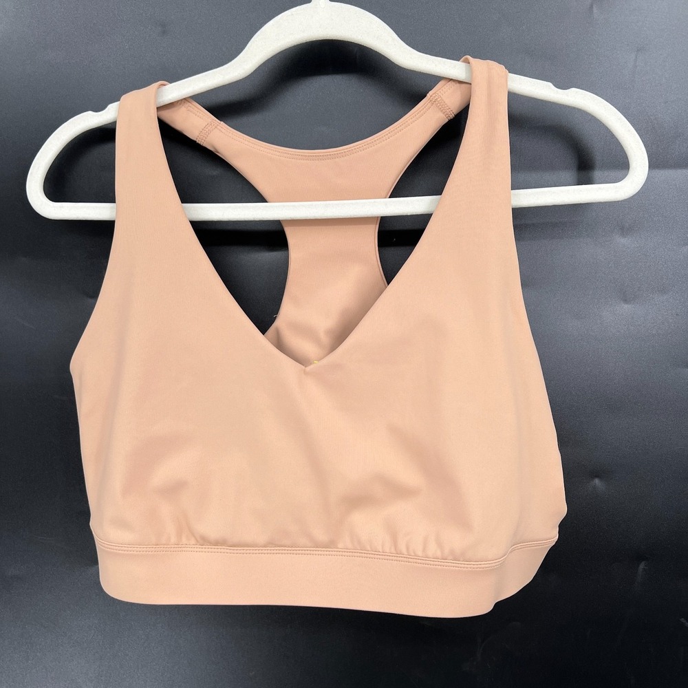 Tek Gear ultrastretch nude tan pullover sports bra workout gym active XXL